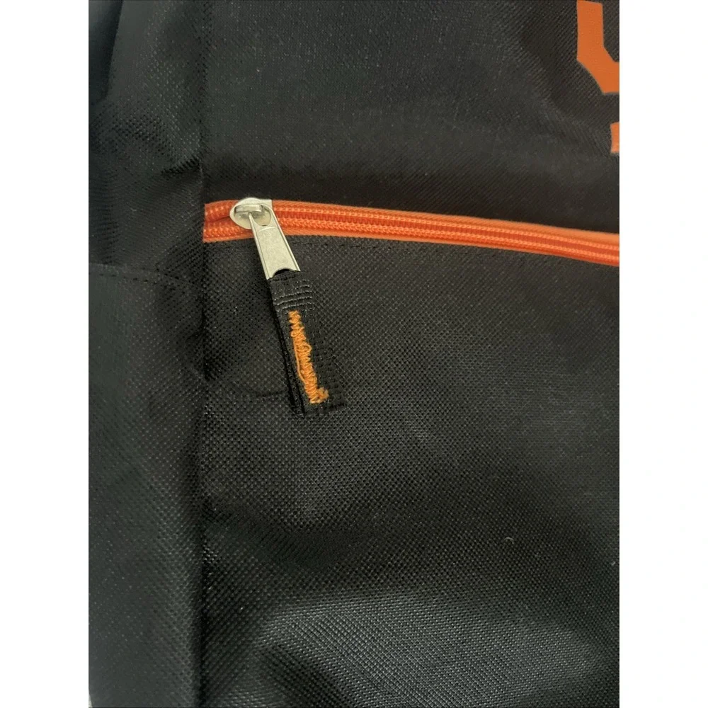 San Francisco Giants Backpack Unisex One Size Black Orange Logo Promo